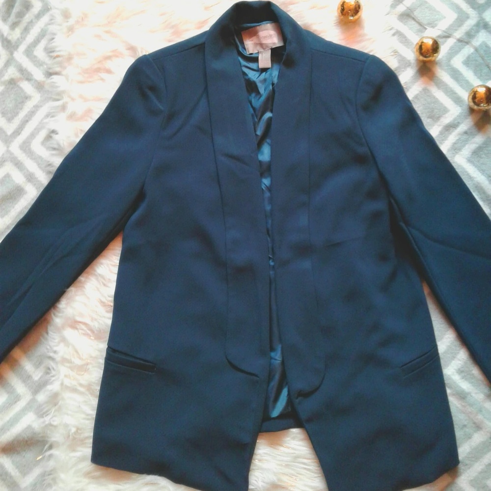 Forever 21 Contemporary Teal Blue Blazer NWOT